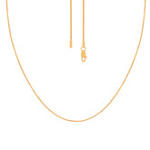22K Gold Sleek 16 Inch Snake Chain